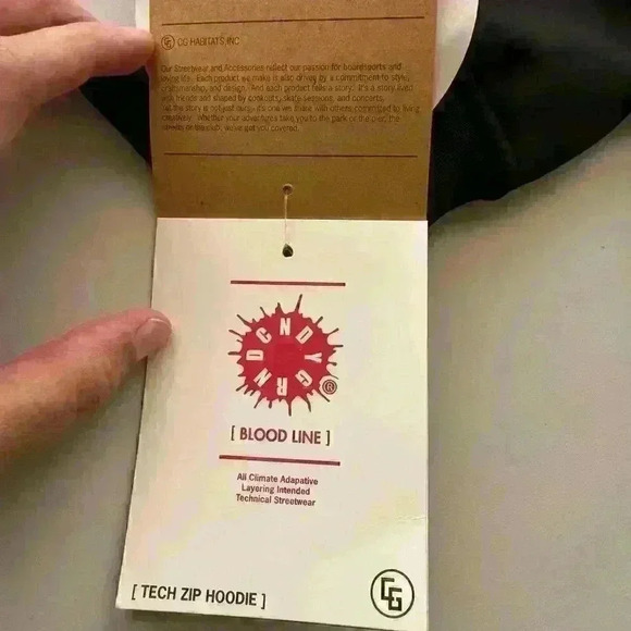 CG Habitats Standard Tech Zip Hoodie Jacket Black NWT Women Size Small - Picture 12 of 13